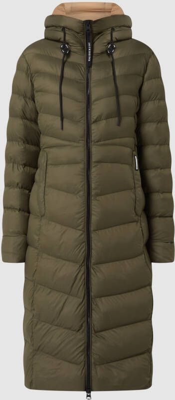 Khujo Gewatteerde lange jas met capuchon model 'Ingram Shine'