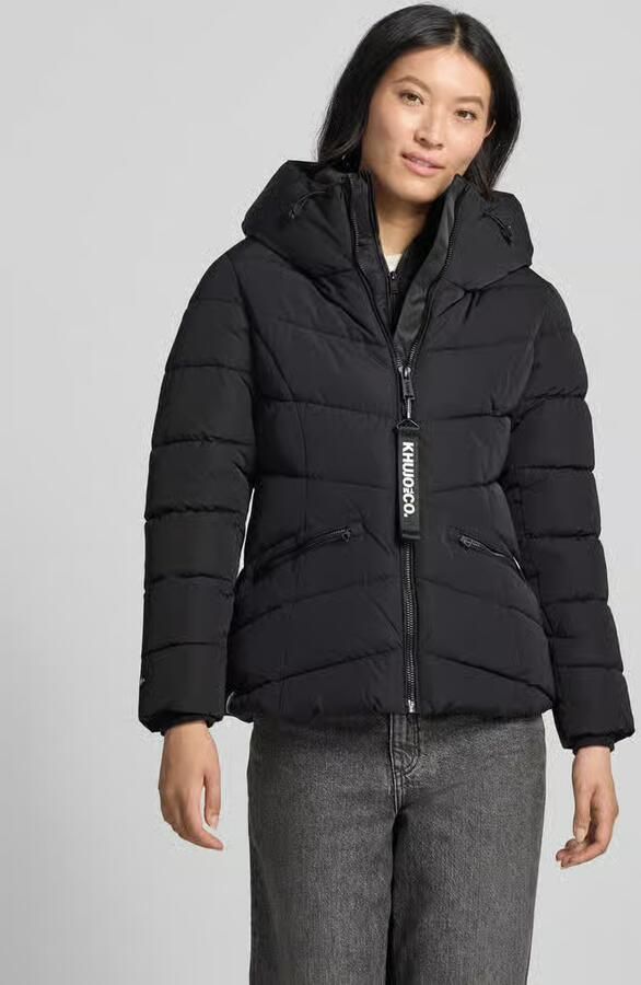 Khujo Gewatteerd jack met capuchon en labeldetail model 'HERSCH2' - Foto 3