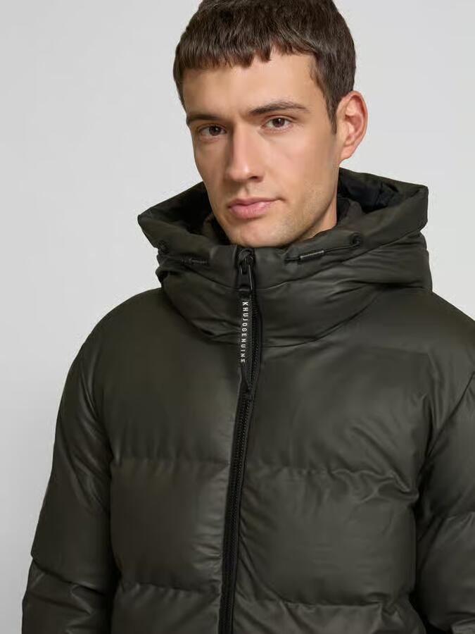 Khujo Gewatteerd jack met labelpatch model 'Dover