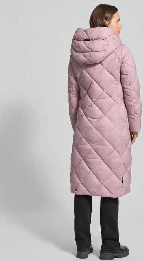 Khujo Gewatteerde lange jas met capuchon model 'CILIA'