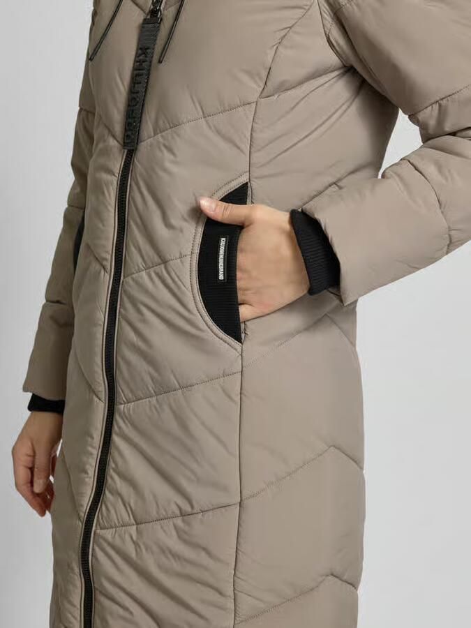 Khujo Gewatteerde lange jas met labeldetail model 'ARIBAY5' - Foto 2