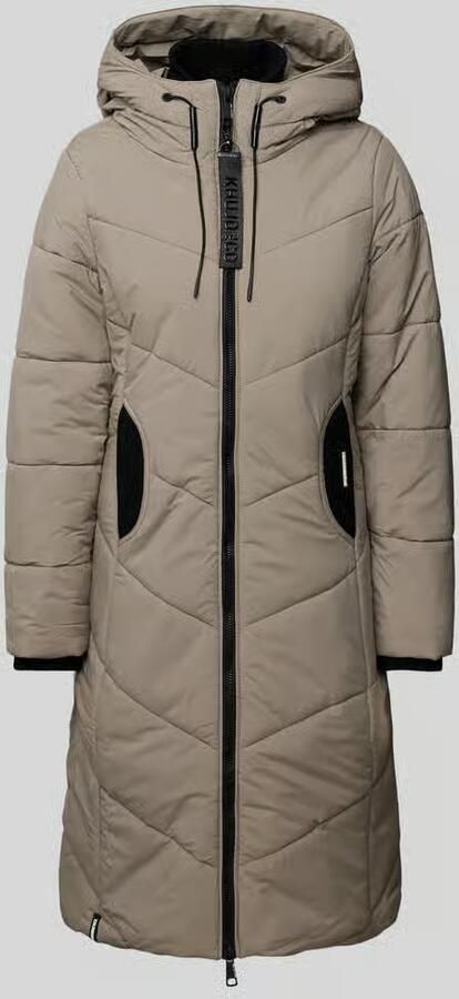 Khujo Gewatteerde lange jas met labeldetail model 'ARIBAY5' - Foto 3