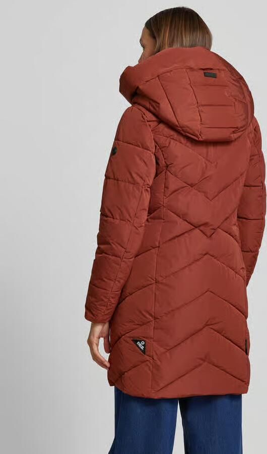 Khujo Gewatteerde lange jas met labeldetail model 'DARKA' - Foto 3