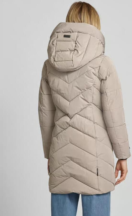 Khujo Gewatteerde lange jas met labeldetail model 'DARKA' - Foto 3