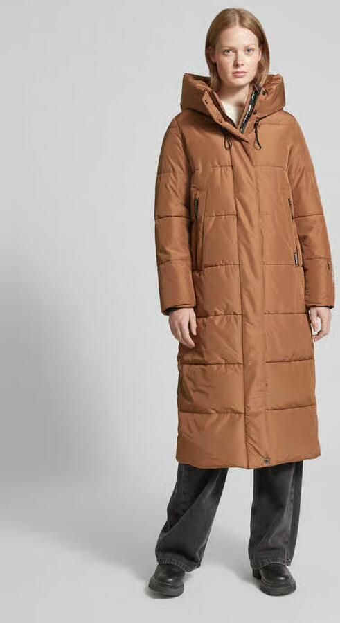 Khujo Gewatteerde lange jas met labeldetail model 'SOULANI' - Foto 2