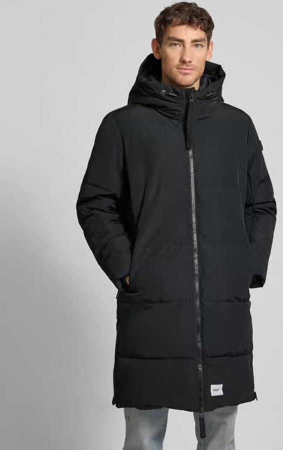 Khujo Gewatteerde mantel met capuchon en tweewegritssluiting model 'LEAR' - Foto 2