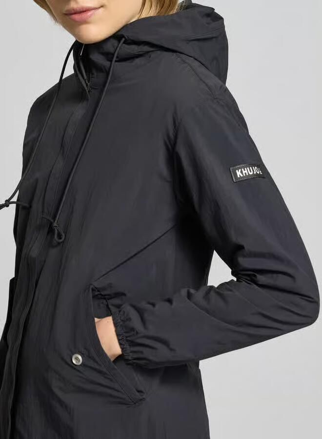 Khujo parka met labelpatches model 'AMETI'
