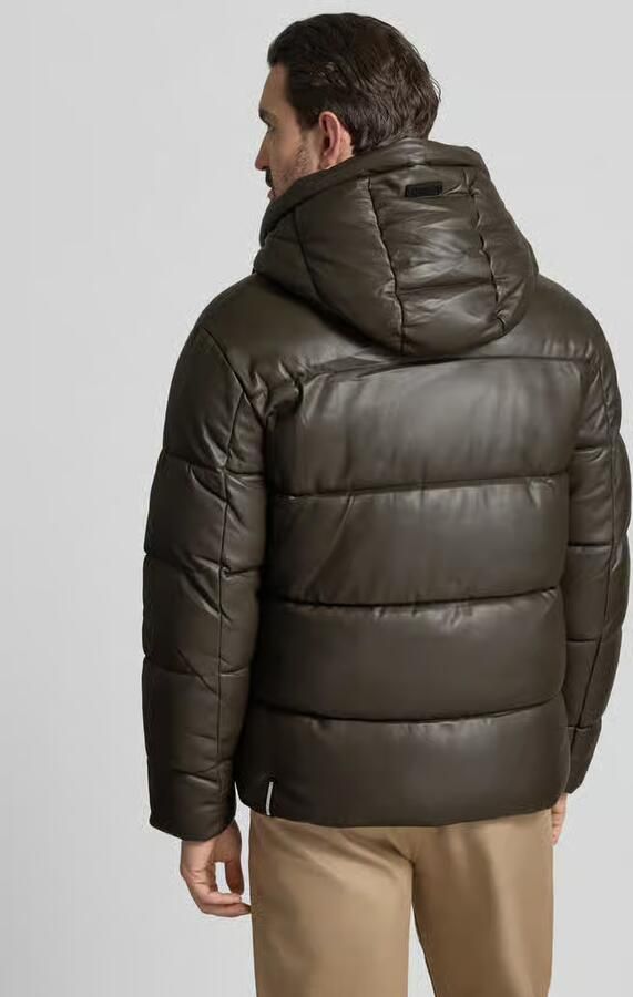 Khujo regular fit buffer jacket met logopatch model 'Coen'