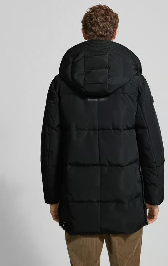 Khujo Regular fit buffer jacket met logopatch model 'Zeno'