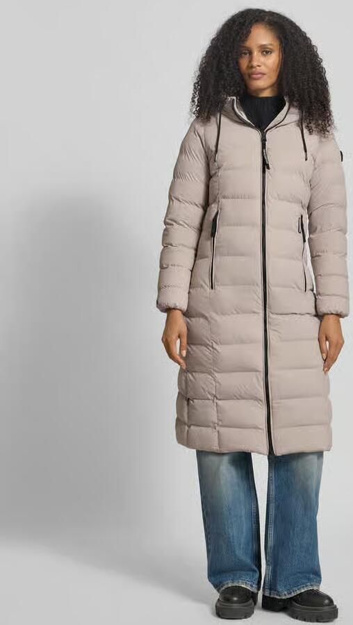 Khujo Regular fit gewatteerde lange jas met tweewegsritssluiting model 'Gamp' - Foto 2