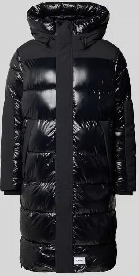 Khujo Regular fit gewatteerde mantel met capuchon en labelpatch model 'OGIR'
