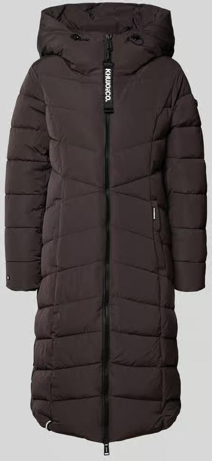 Khujo Regular fit gewatteerde mantel met capuchon model 'SATZE'