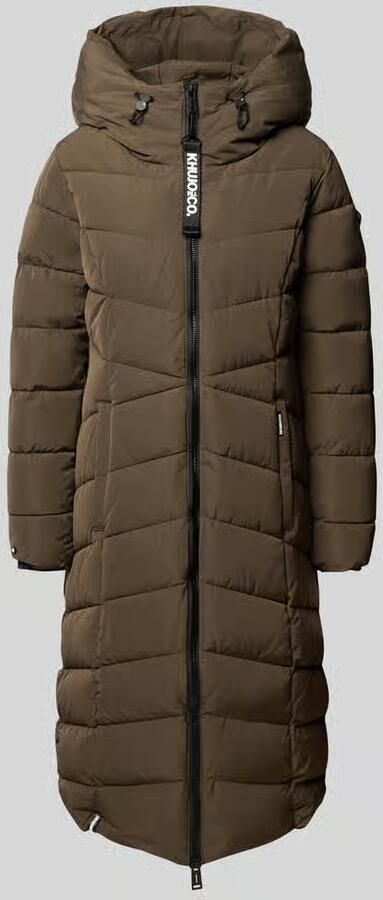 Khujo Regular fit gewatteerde mantel met capuchon model 'SATZE'