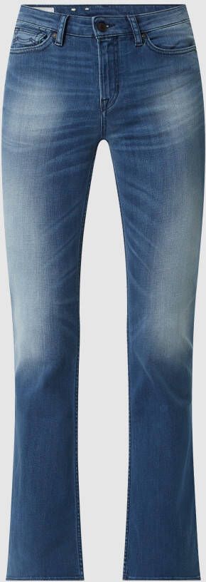 Kings Of Indigo Flared high rise jeans met stretch model 'Marie'