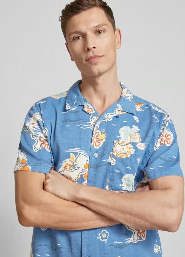 Knowledge Cotton Apparel Regular fit vrijetijdsoverhemd met knoopsluiting