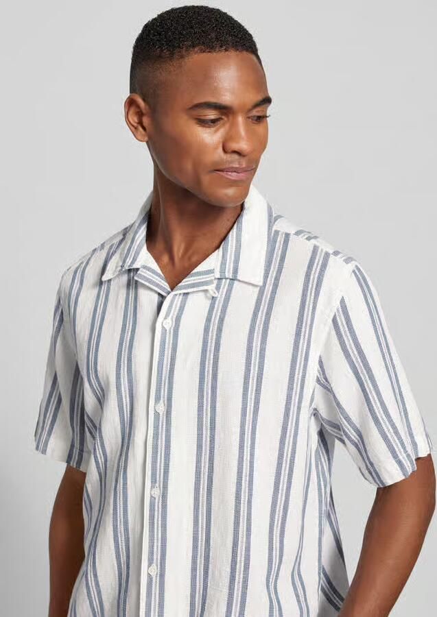 Knowledge Cotton Apparel Vrijetijdsoverhemd met knoopsluiting