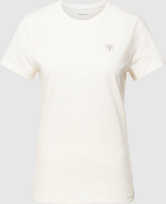 Knowledge Cotton Apparel T-shirt met logoprint