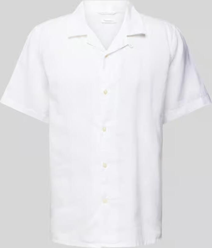 Knowledge Cotton Apparel Box fit vrijetijdsoverhemd met reverskraag - Foto 2