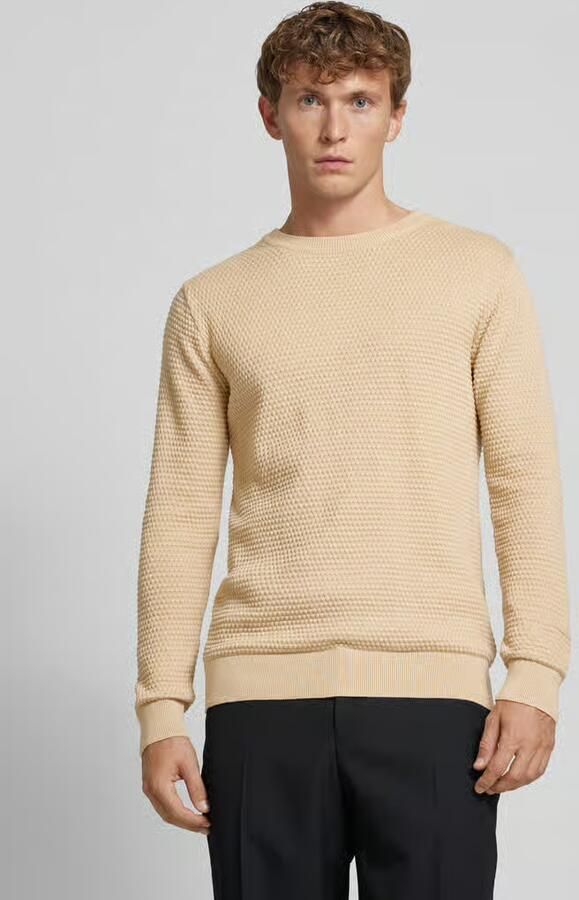 KnowledgeCotton Apparel Gebreide pullover met structuurmotief model 'VAGN' - Foto 3