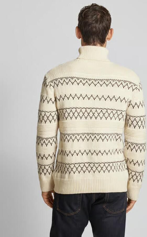 KnowledgeCotton Apparel Gebreide pullover van pure wol