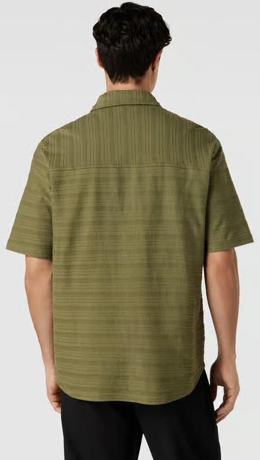 Knowledge Cotton Apparel Loose fit vrijetijdsoverhemd met borstzak