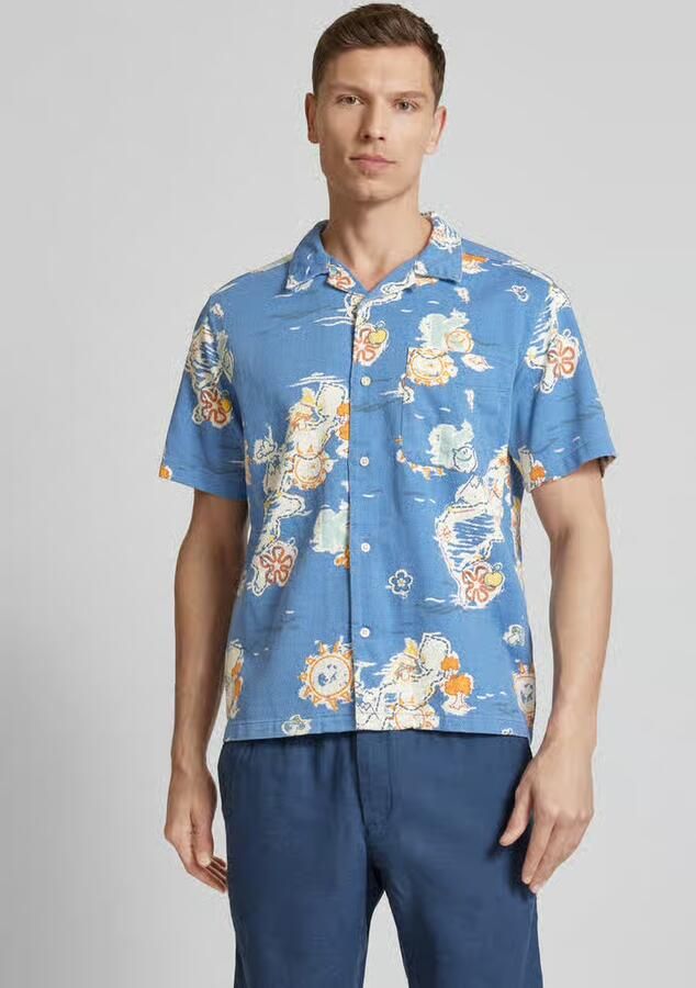 Knowledge Cotton Apparel Regular fit vrijetijdsoverhemd met knoopsluiting - Foto 3