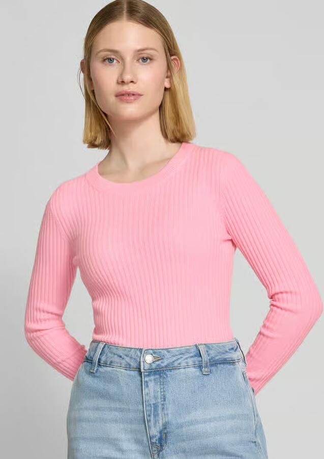 KUIJTEN Gebreide pullover met ribboorden model 'BIBI'