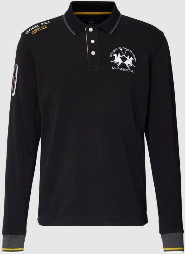 LA MARTINA Shirt met lange mouwen met polokraag