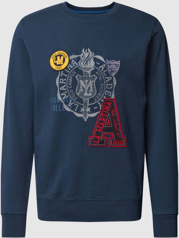 LA MARTINA Sweatshirt met logodetails