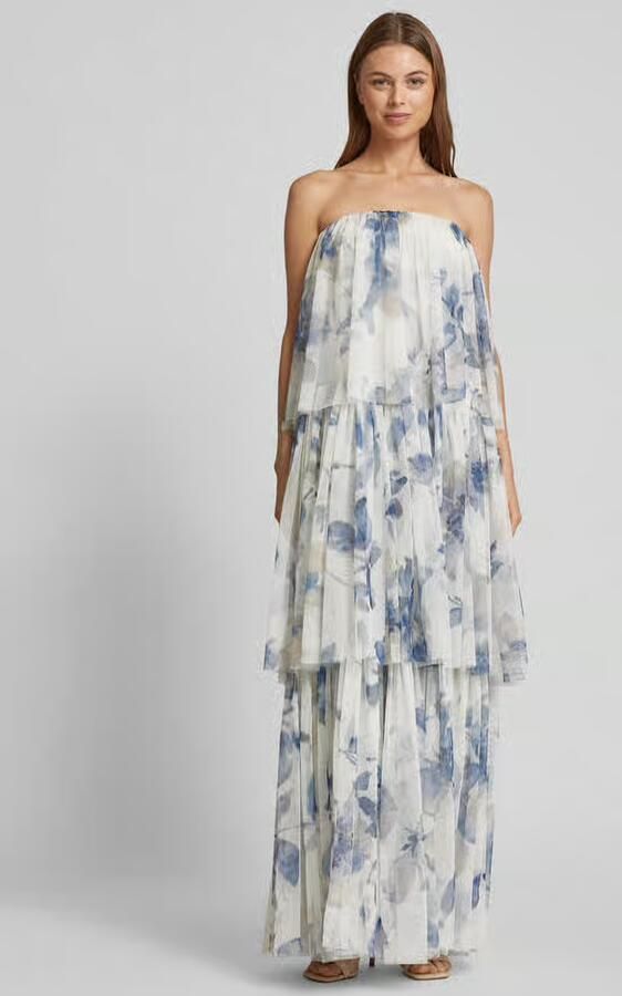 Lace & Beads Avondjurk in laagjeslook - Foto 3