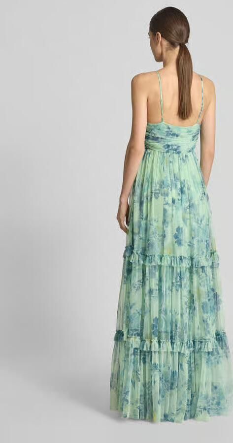 Lace & Beads Avondjurk in laagjeslook