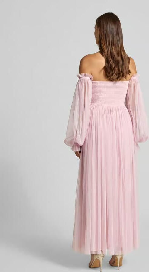 Lace & Beads Avondjurk in midilengte met plooien
