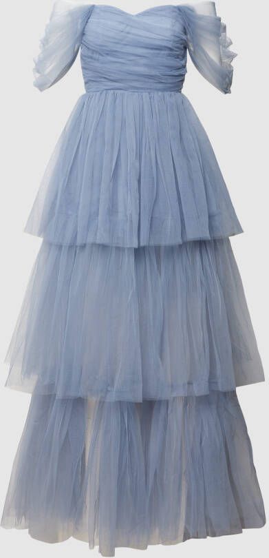Lace & Beads Avondjurk in off shoulder-design