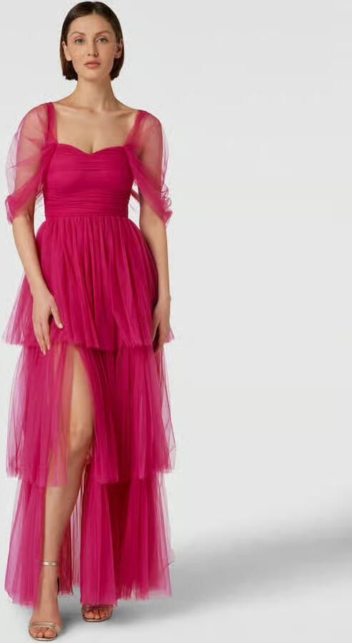 Lace & Beads Avondjurk in off shoulder-design - Foto 3