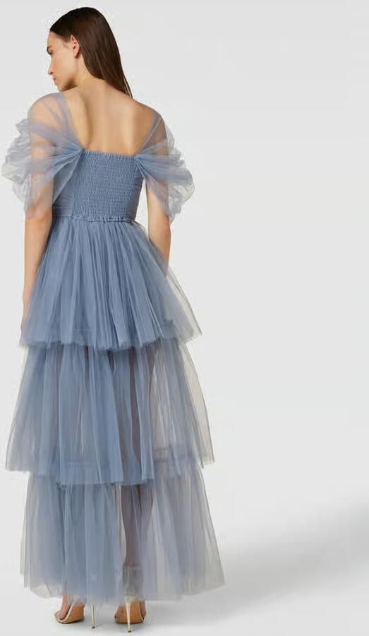 Lace & Beads Avondjurk in off shoulder-design - Foto 3