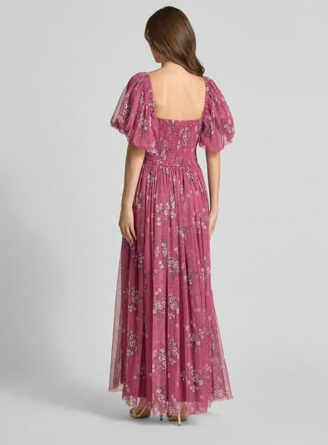 Lace & Beads Avondjurk met carréhalslijn