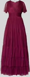 Lace & Beads Avondjurk met diepe V-hals