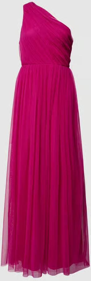 Lace & Beads Avondjurk met one shoulder-band - Foto 2