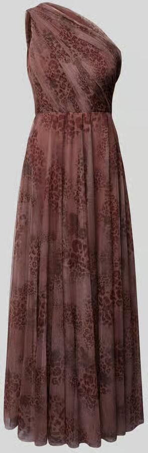 Lace & Beads Avondjurk met one shoulder-band