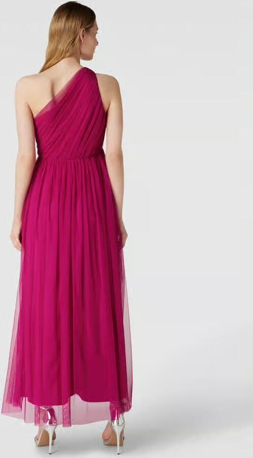 Lace & Beads Avondjurk met one shoulder-band - Foto 2