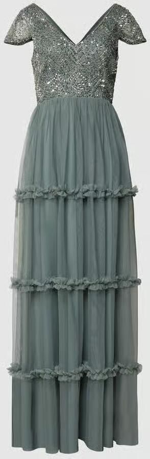 Lace & Beads Avondjurk met pailletten