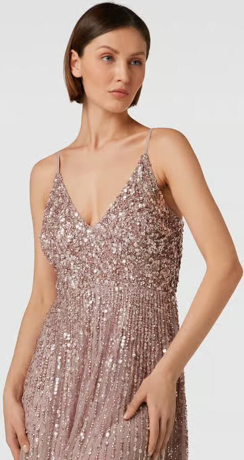 Lace & Beads Avondjurk met pailletten