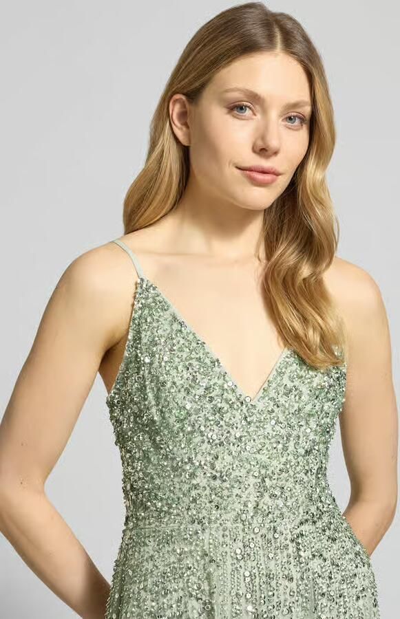 Lace & Beads Avondjurk met pailletten - Foto 2