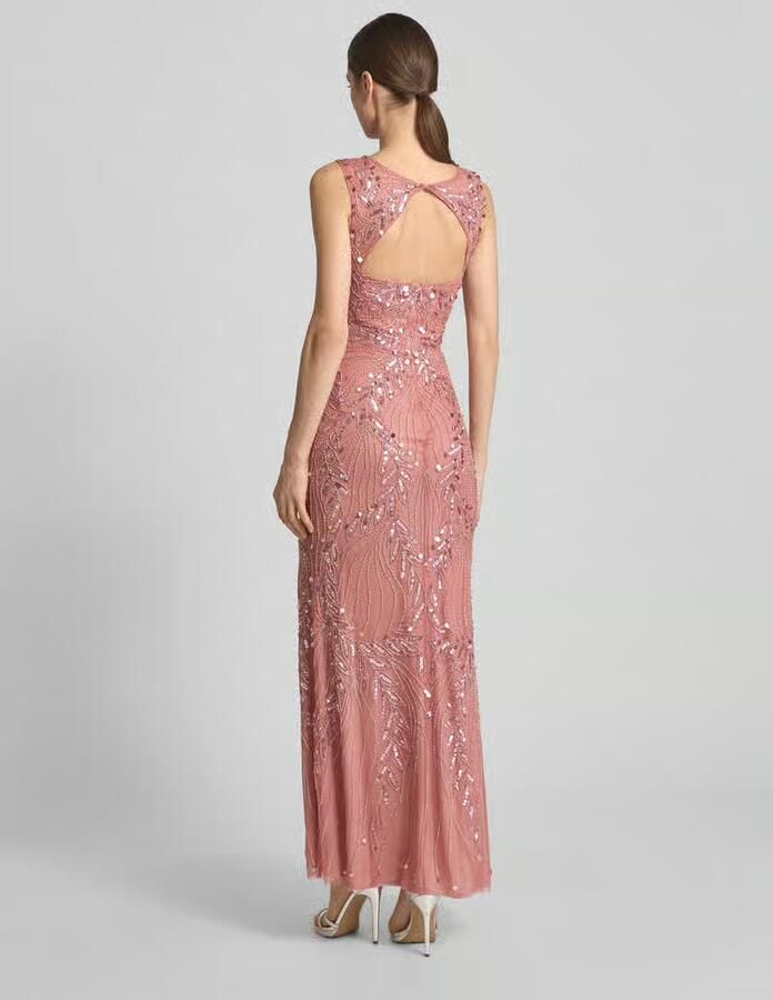 Lace & Beads Avondjurk met pailletten - Foto 2