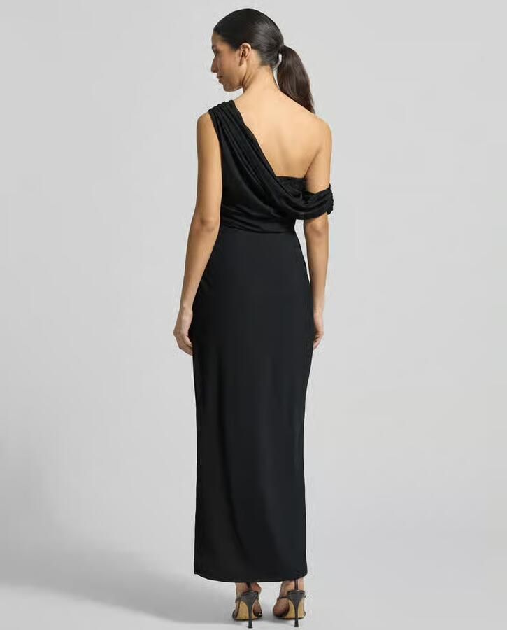Lace & Beads Avondjurk met plooien en Loopsplit