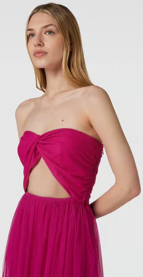 Lace & Beads Avondjurk met rokdeel van tule