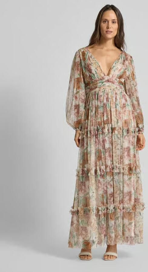 Lace & Beads Avondjurk met ruches - Foto 2