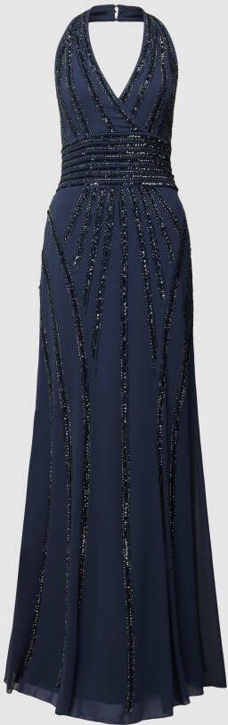 Lace & Beads Avondjurk met siergarnering