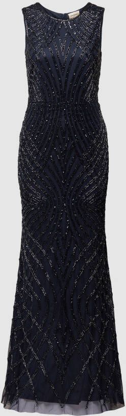 Lace & Beads Avondjurk met siergarnering