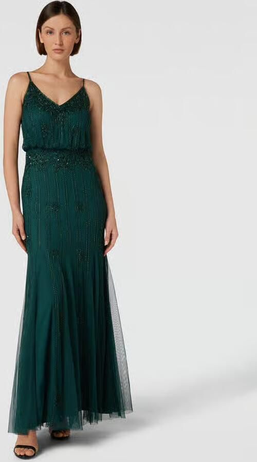 Lace & Beads Avondjurk met siergarnering - Foto 2